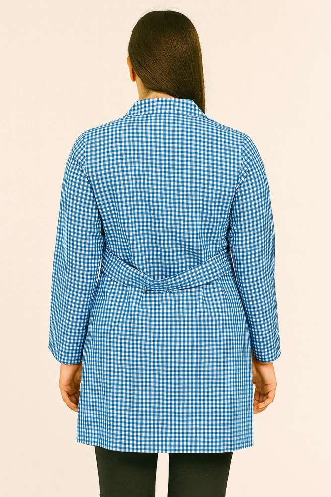 Pötikare Desenli Uzun Kollu Kadın Çalışma Önlüğü – Rahat, Dayanıklı ve Şık Model