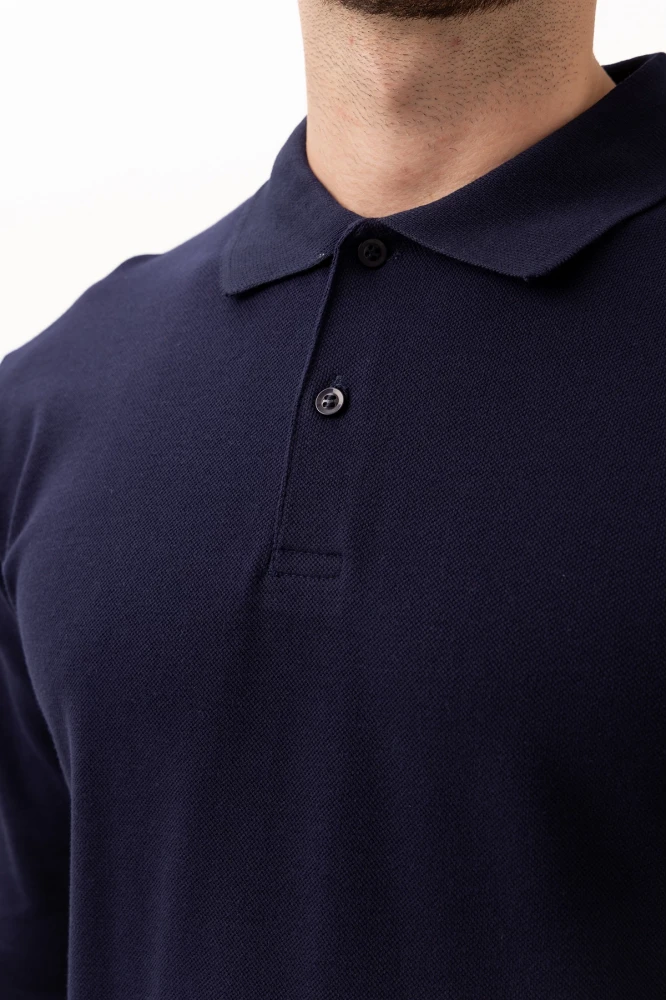 PADUS %100 Pamuk Polo Yaka Uzun Kollu T-Shirt Şık ve Konforlu İş ve Genel Kullanım