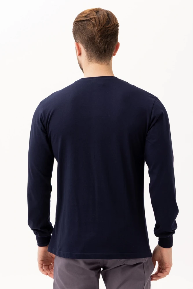 Padus V Yaka Uzun Kollu T-Shirt - Rahat Kesim, Günlük ve İş Kullanımı İçin