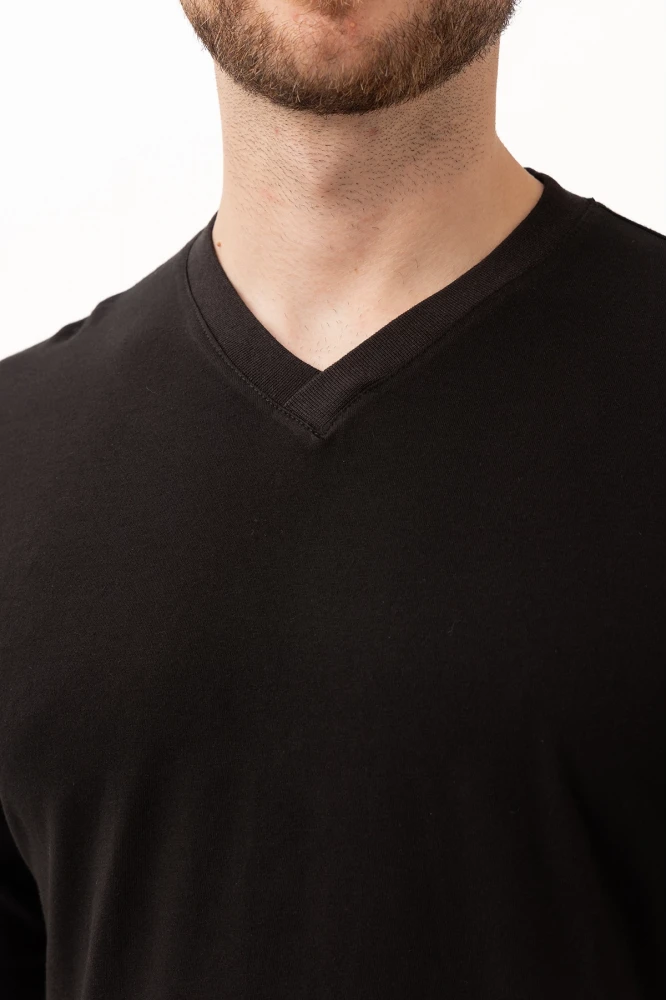 Padus V Yaka Uzun Kollu T-Shirt - Rahat Kesim, Günlük ve İş Kullanımı İçin