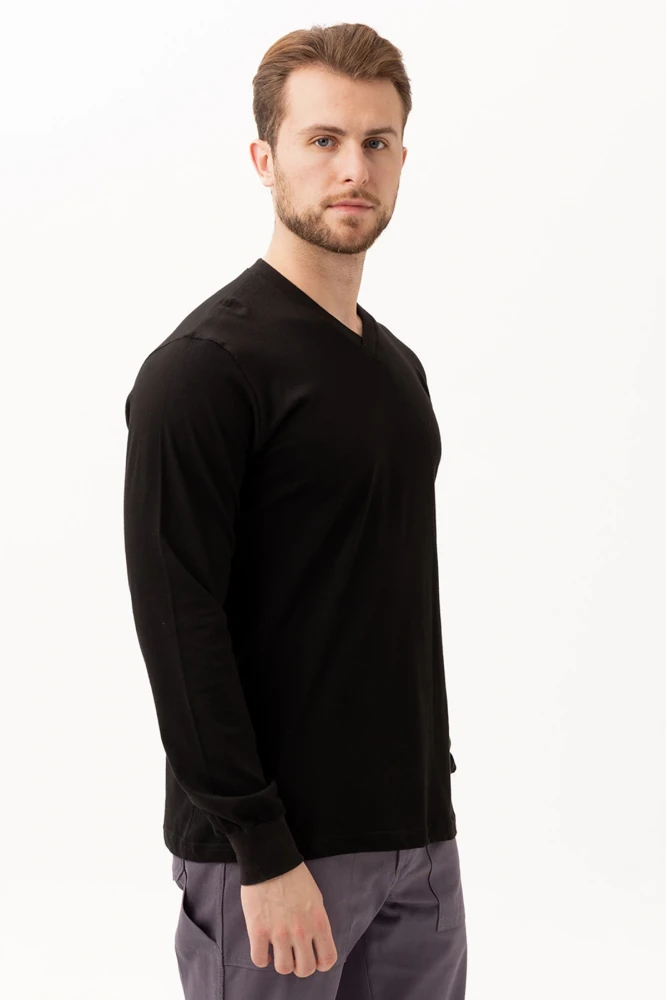 Padus V Yaka Uzun Kollu T-Shirt - Rahat Kesim, Günlük ve İş Kullanımı İçin