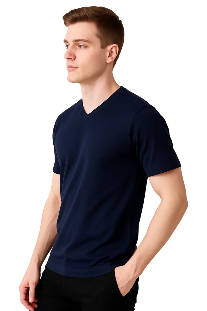 SAFE@WORK V Yaka Kısa Kol İş Tişörtü – Rahat, Nefes Alabilir ve Çok Renk Seçeneği