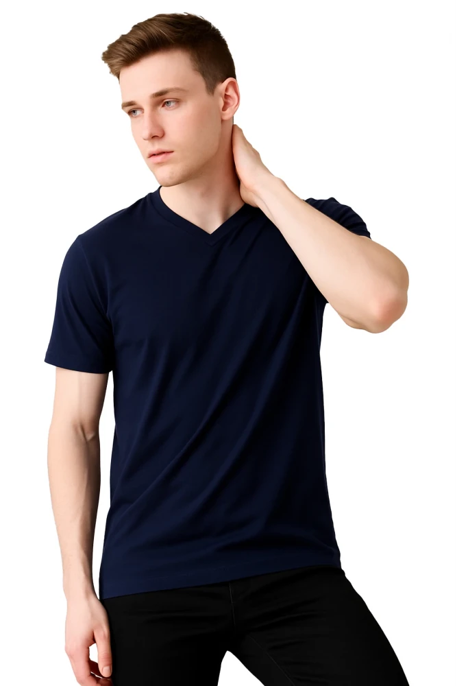 SAFE@WORK V Yaka Kısa Kol İş Tişörtü – Rahat, Nefes Alabilir ve Çok Renk Seçeneği