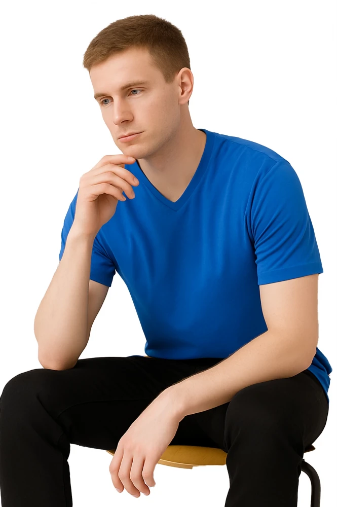 SAFE@WORK V Yaka Kısa Kol İş Tişörtü – Rahat, Nefes Alabilir ve Çok Renk Seçeneği