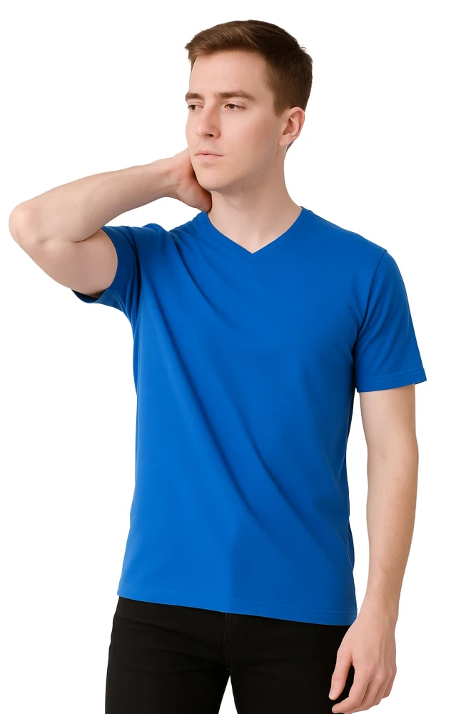 SAFE@WORK V Yaka Kısa Kol İş Tişörtü – Rahat, Nefes Alabilir ve Çok Renk Seçeneği