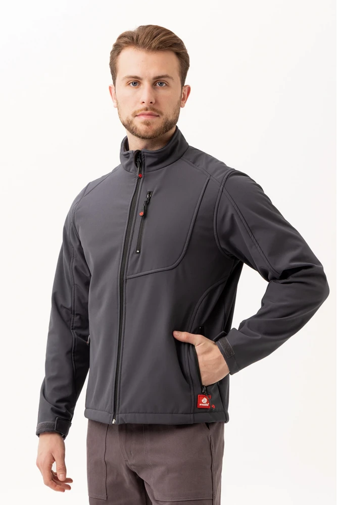 Salina Mont Erkek Su İtici Rüzgar Geçirmez Softshell Kışlık Outdoor Mont