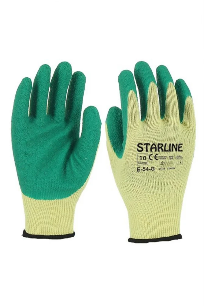 Starline E-54-G Lateks Eldiven YEŞİL