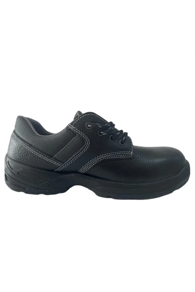Stronex ST-102 S2 Deri Suya Dayanıklı Çelik Burunlu İş Ayakkabısı Siyah