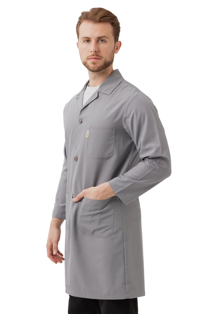 Vanessa Erkek Önlük Klasik Yaka Uzun Kollu Dayanıklı ve Rahat İş Önlüğü