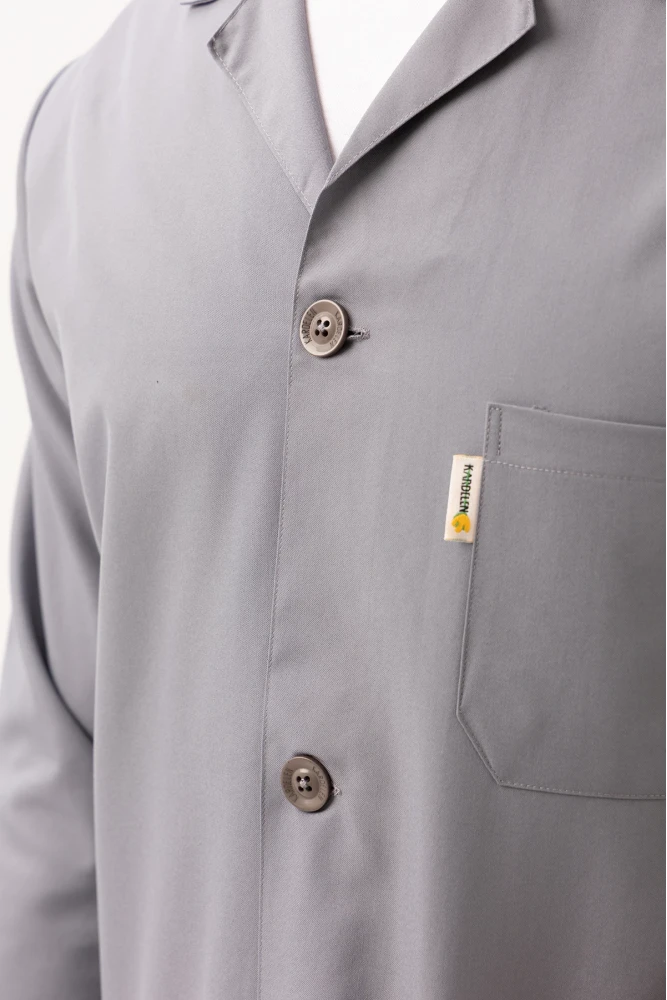 Vanessa Erkek Önlük Klasik Yaka Uzun Kollu Dayanıklı ve Rahat İş Önlüğü