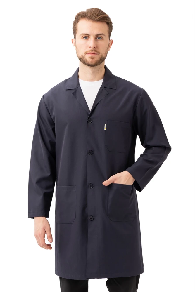 Vanessa Erkek Önlük Klasik Yaka Uzun Kollu Dayanıklı ve Rahat İş Önlüğü