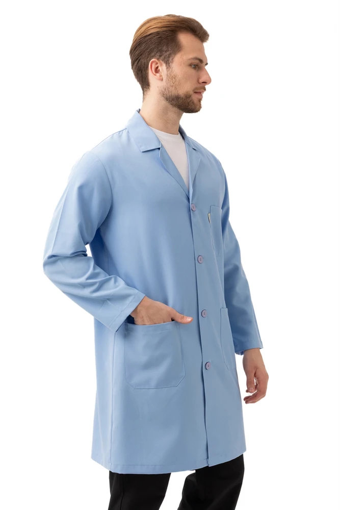 Vanessa Erkek Önlük Klasik Yaka Uzun Kollu Dayanıklı ve Rahat İş Önlüğü