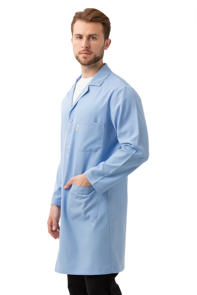 Vanessa Erkek Önlük Klasik Yaka Uzun Kollu Dayanıklı ve Rahat İş Önlüğü