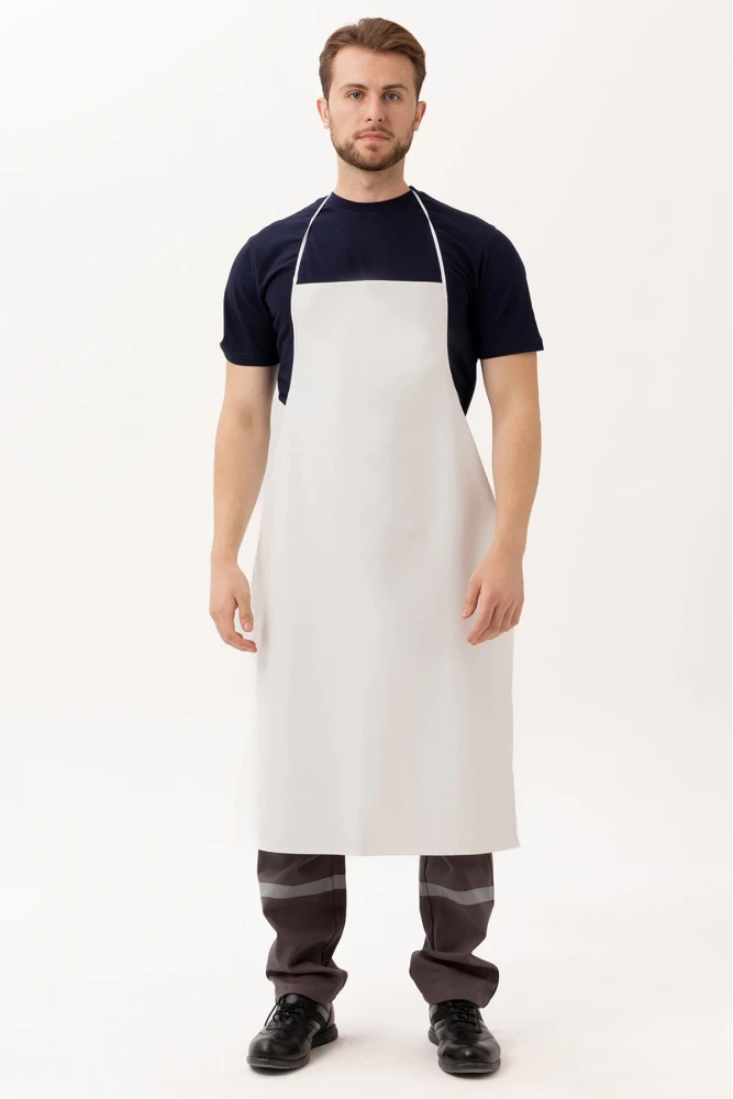 Yucca Long Beyaz Mutfak Önlüğü - Şık, Dayanıklı ve Ayarlanabilir Askılı Aşçı Önlüğü