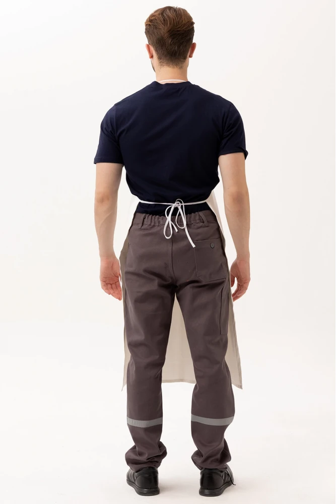 Yucca Long Beyaz Mutfak Önlüğü - Şık, Dayanıklı ve Ayarlanabilir Askılı Aşçı Önlüğü