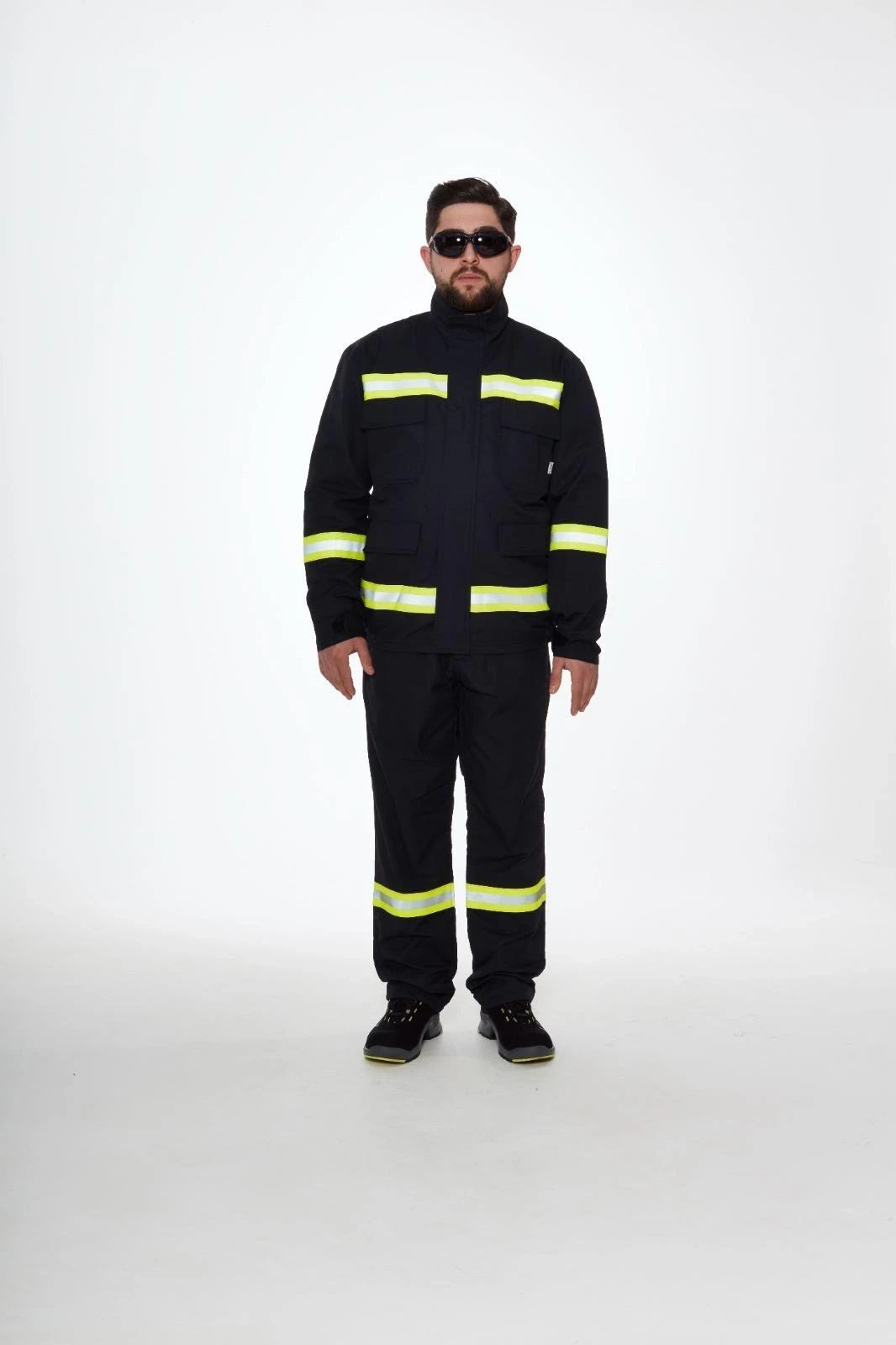 Projacket Alev Almaz Yangın Koruma İş Güvenlik Takımı SMY-10031 Yüksek Koruma