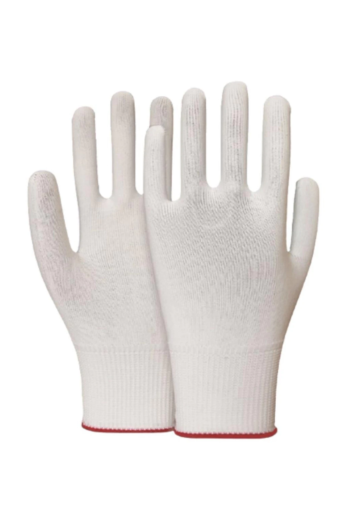 Beybi Polyester Örgü Kasiyer Eldiveni 5 Çift Hafif ve Esnek Koruyucu İş Eldiveni