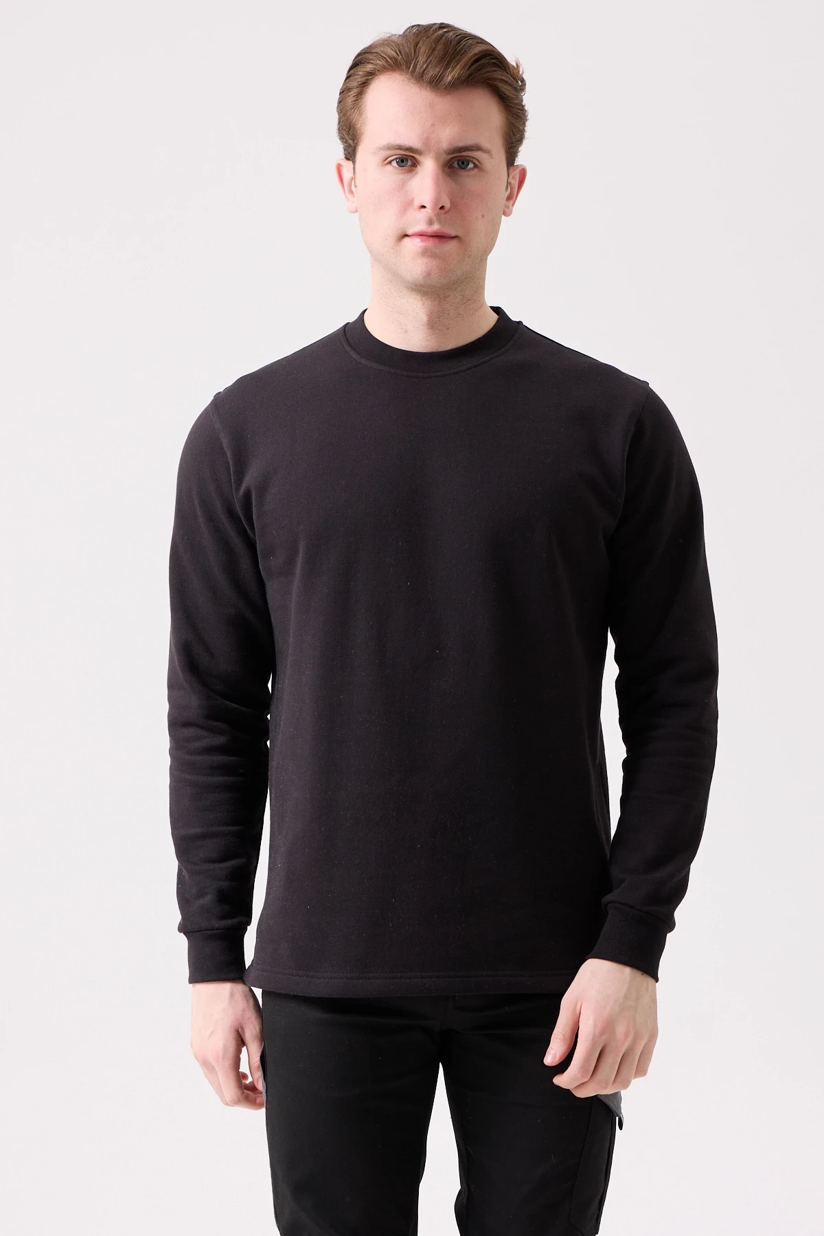 Galanthus Basic Sweatshirt - Uzun Kollu, Pamuklu, Rahat Kesim, Günlük ve İş Kullanımı İçin