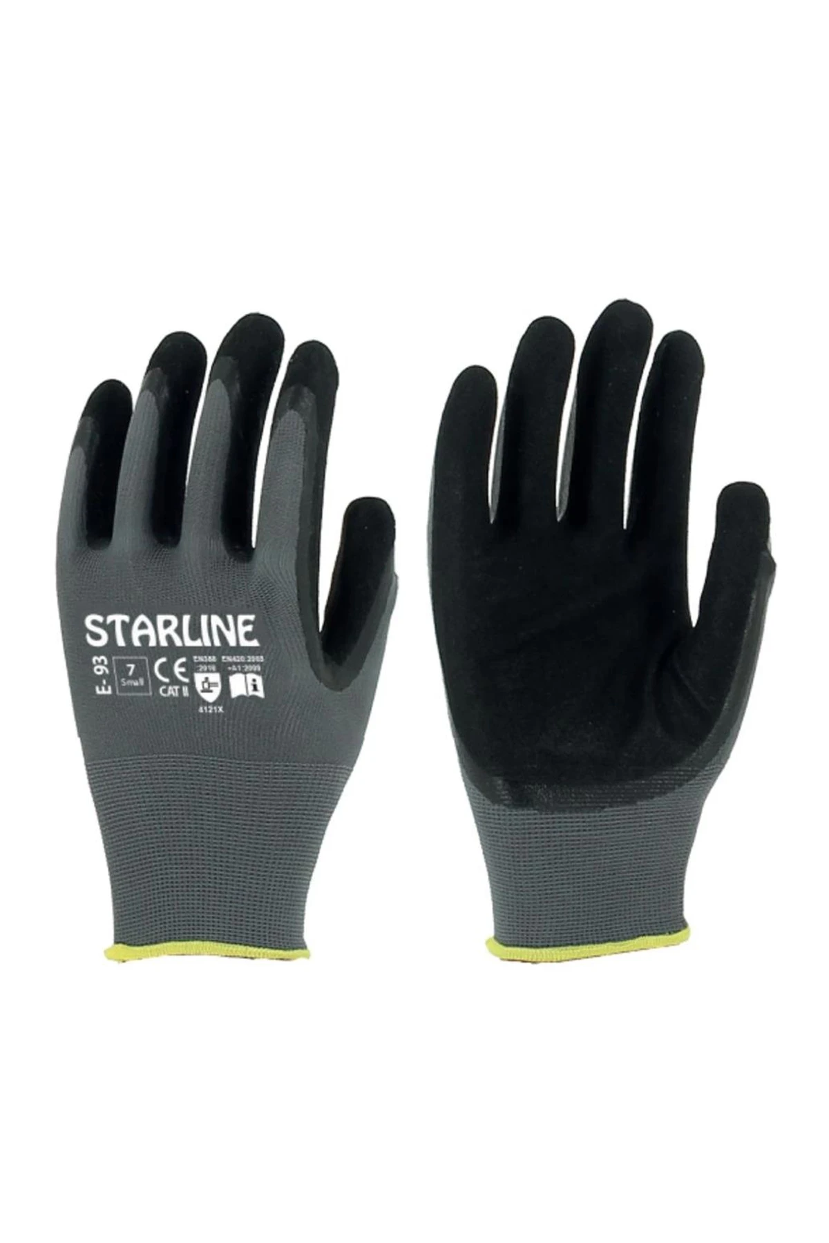 Starline E-93 Köpük Nitril Kaplamalı İş Eldiveni Uzun Ömürlü ve Esnek Koruma