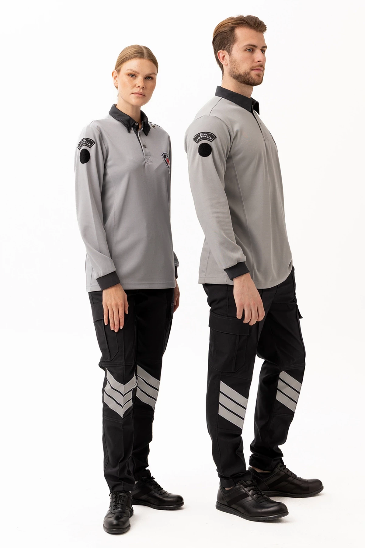 Özel Güvenlik Armalı Uzun Kollu Polo Tişört Profesyonel Görünüm ve Konfor