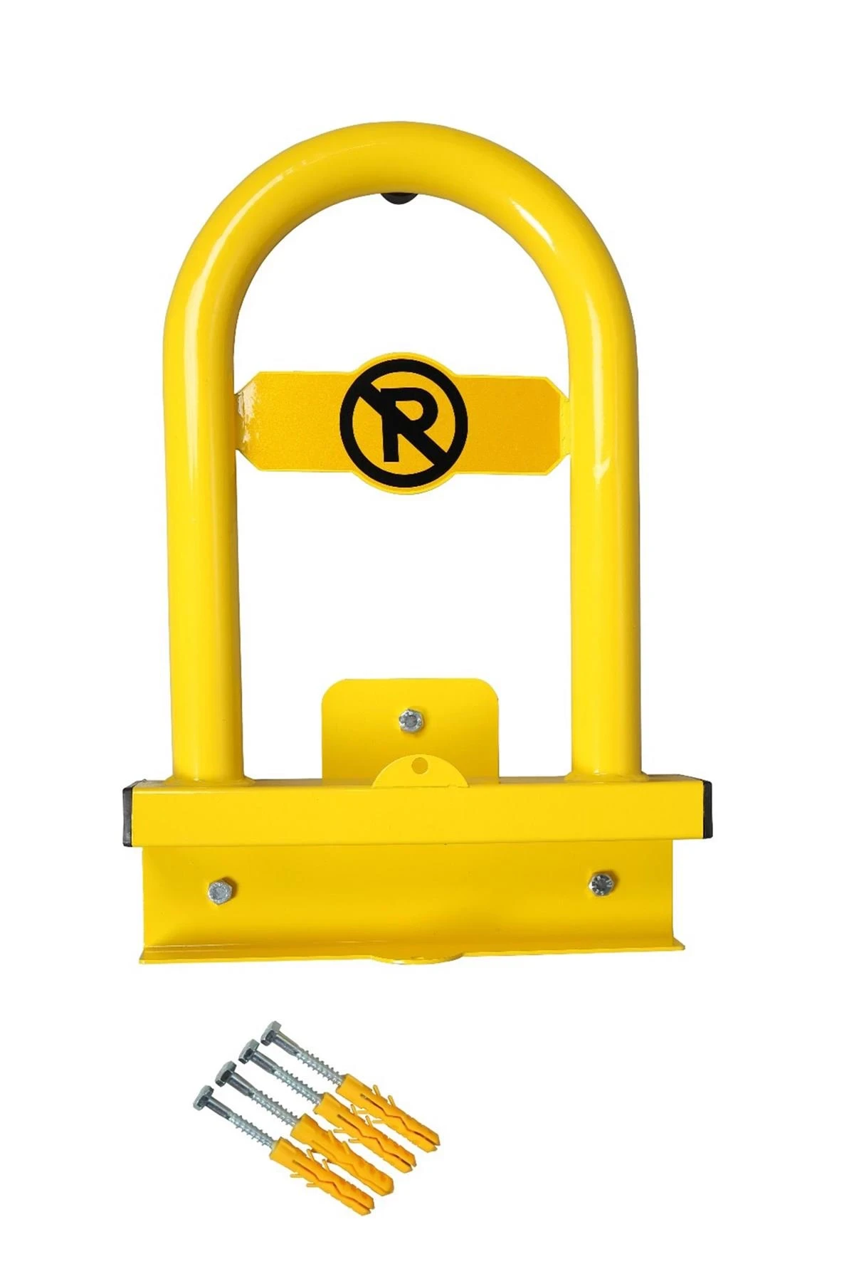 UT 2007 Asma Kilitli U Bariyer Sarı Renk, Yer Tipi Otopark Bariyeri, Araç Park Engelleyici