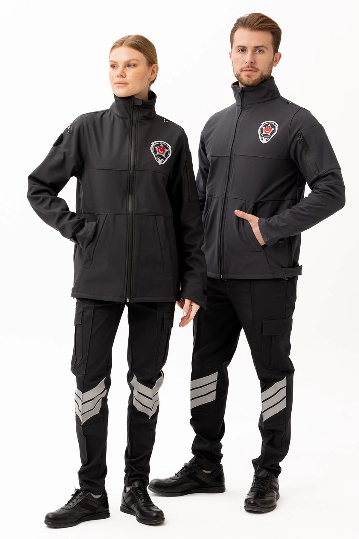 Güvenlik Kıyafetleri KM-Softshell Mont Su ve Rüzgar Geçirmez, Nefes Alabilen Özel Güvenlik Montu