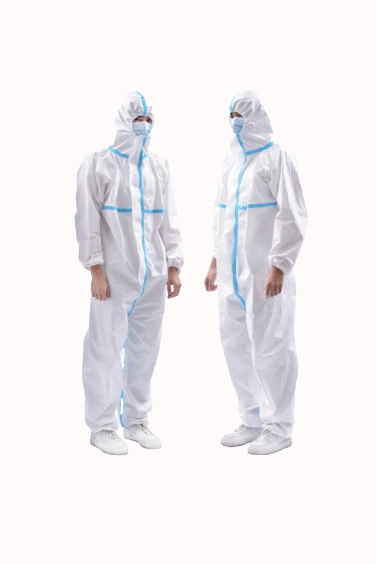 Tek Kullanımlık Koruyucu Tulum - 55gr Laminasyonlu, Sıvı Geçirmez, Tam Koruma İçin Medikal ve Endüstriyel