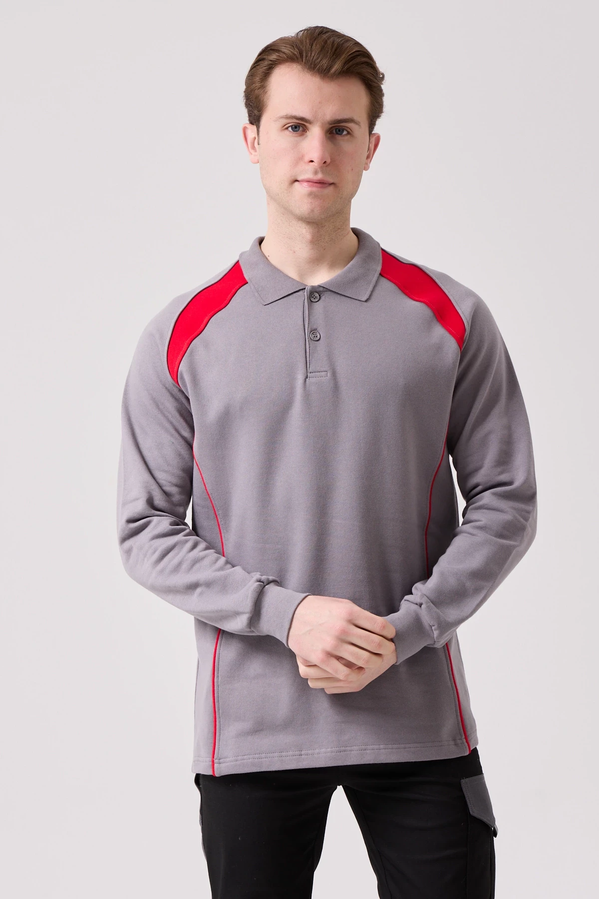 Vancelya Polo Yaka Sweatshirt - Uzun Kollu, Nefes Alabilir, İş ve Günlük Kullanım İçin