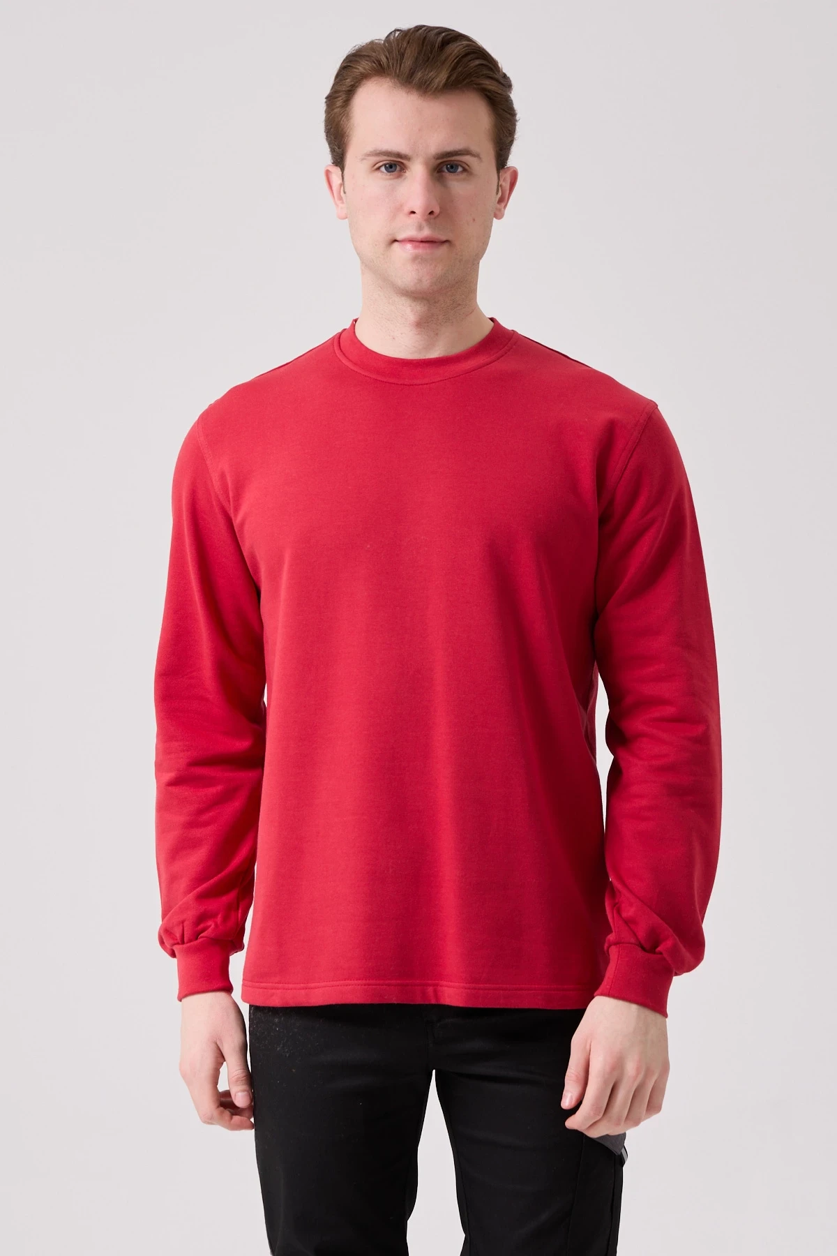Galanthus Basic Sweatshirt - Uzun Kollu, Pamuklu, Rahat Kesim, Günlük ve İş Kullanımı İçin