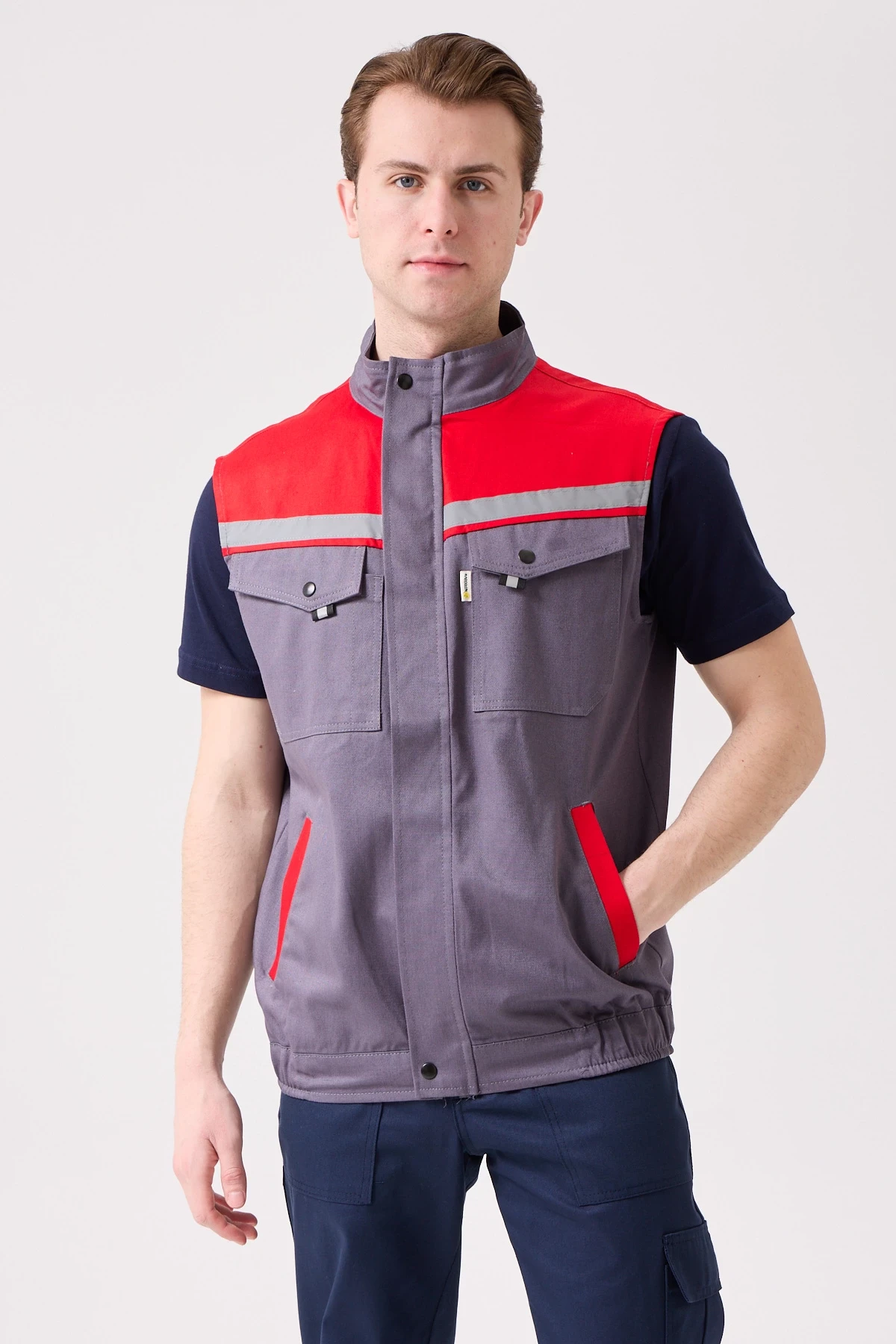 Royal Yazlık İş Yeleği - Hafif, Nefes Alabilir, Reflektörlü ve Çok Cepli