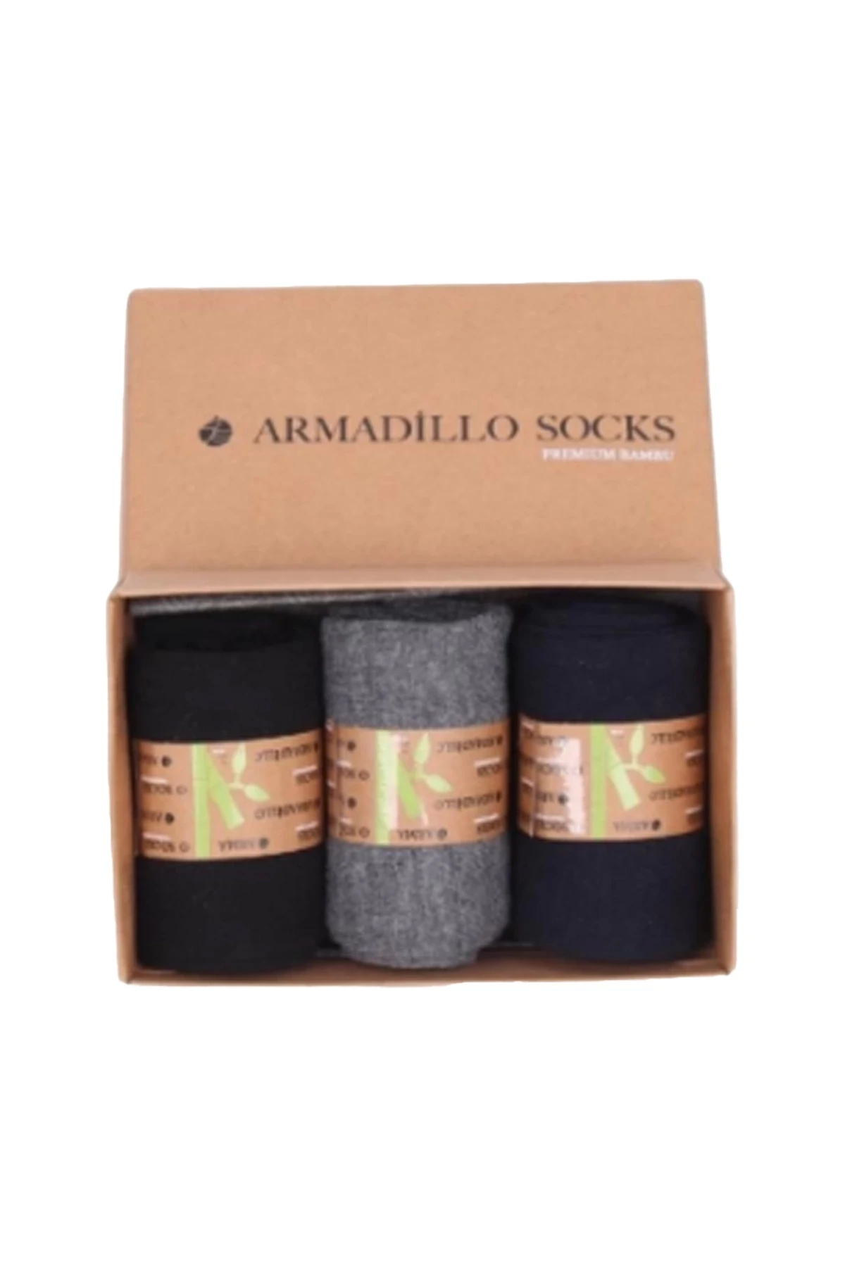 Çorap: Amadillo Premium Bambu Kutulu-Uzun Soket GRİ-LACİVERT-SİYAH