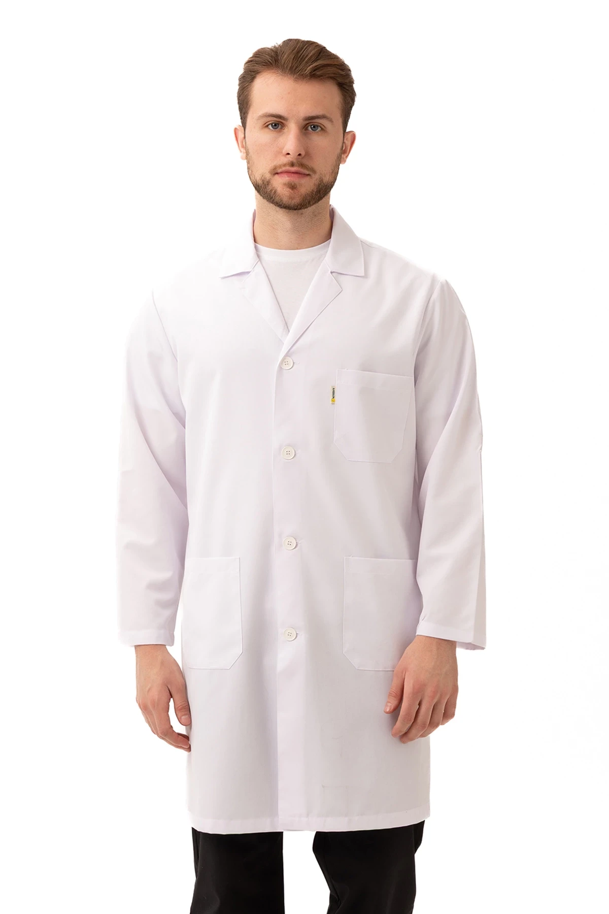 Cordata Erkek Önlük Beyaz Renk Profesyonel Kullanım İçin Dayanıklı ve Rahat Tasarım