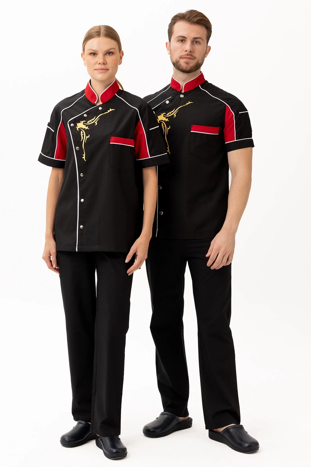 Evereste Kısa Kollu Şef Aşçı Ceketi - Nefes Alabilir, Hafif ve Şık Tasarım