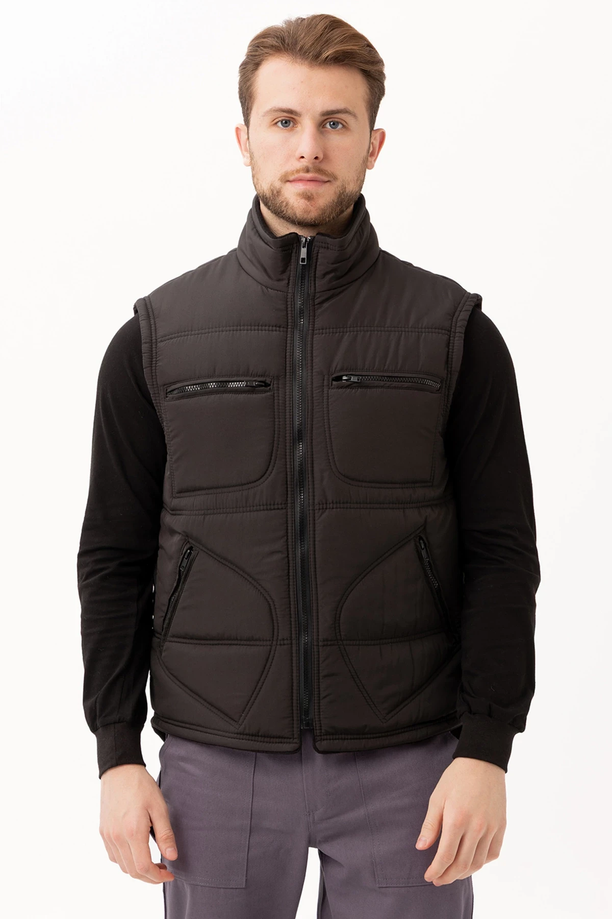 Melesa Kışlık İş ve Outdoor Yelek - Suya Dayanıklı, Sıcak Tutucu, Çok Cepli