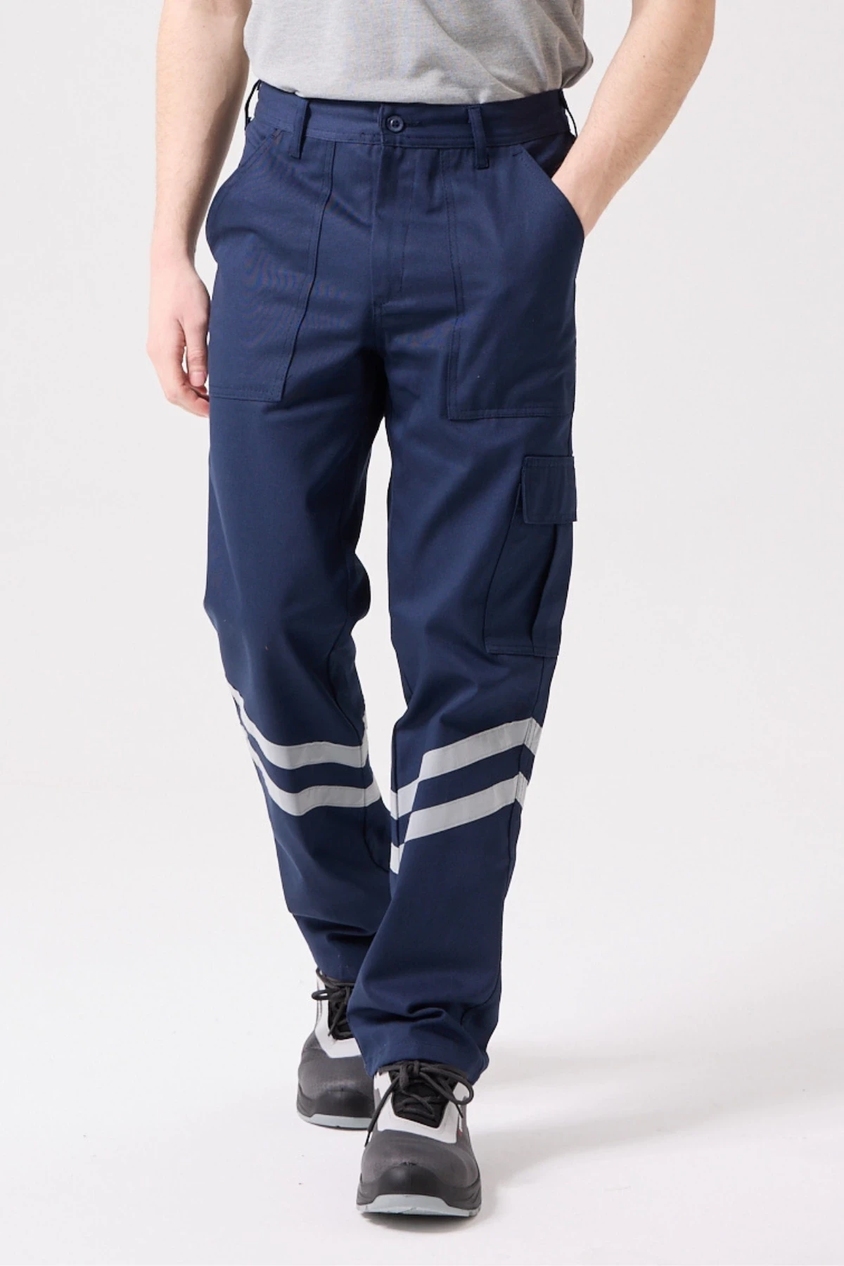 Royal Yazlık Reflektörlü İş Güvenlik Pantolonu 4 Cepli Hafif ve Dayanıklı