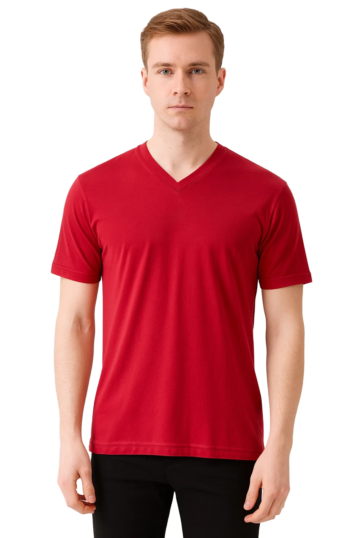 SAFE@WORK V Yaka Kısa Kol İş Tişörtü – Rahat, Nefes Alabilir ve Çok Renk Seçeneği