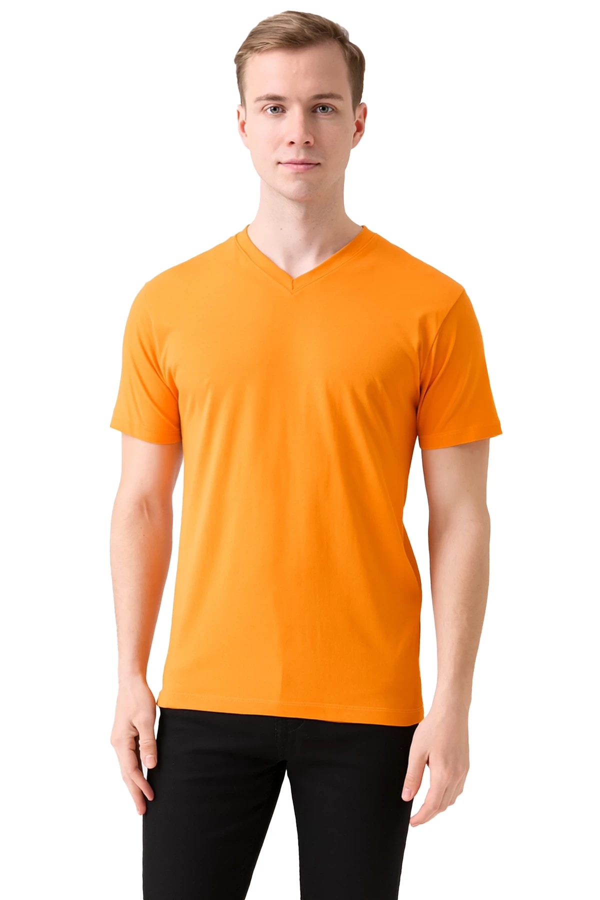 SAFE@WORK V Yaka Kısa Kol İş Tişörtü – Rahat, Nefes Alabilir ve Çok Renk Seçeneği