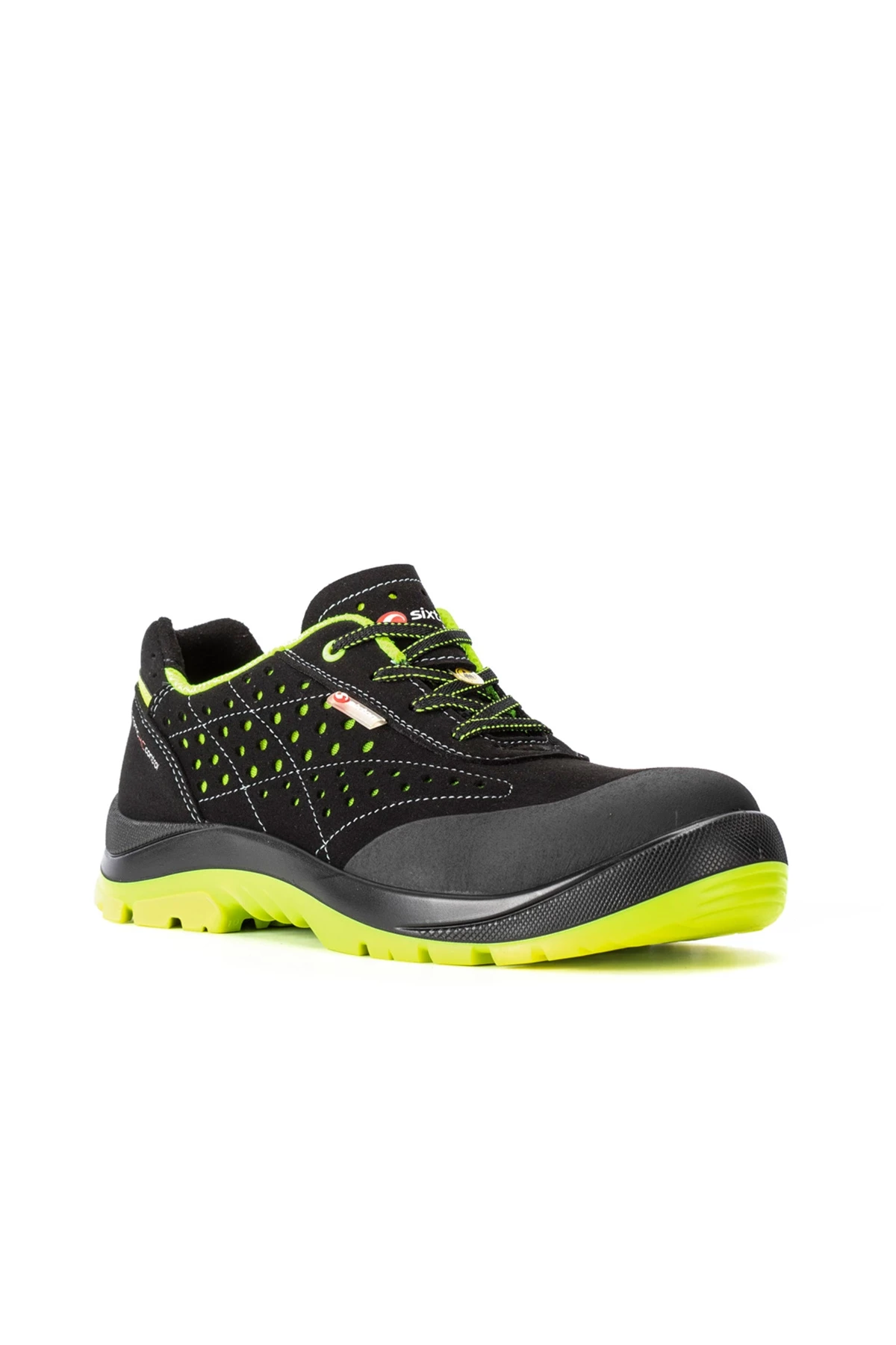 Sixton Capua 10327-02 S3 SRC Kompozit Burunlu Deri Yüksek Bilek İş Botu Siyah