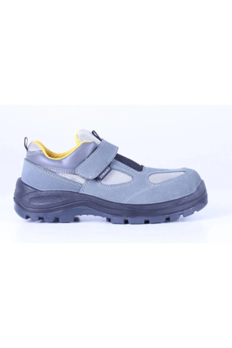 Zimaro Z1 0 S1 Suede Gray Steel Toe Work Shoe Lightweight Comfortable