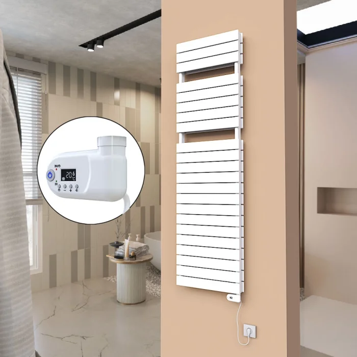 21H Elektrikli Havlupan 500x1772 Beyaz (Thesis Termostat) 1200 W