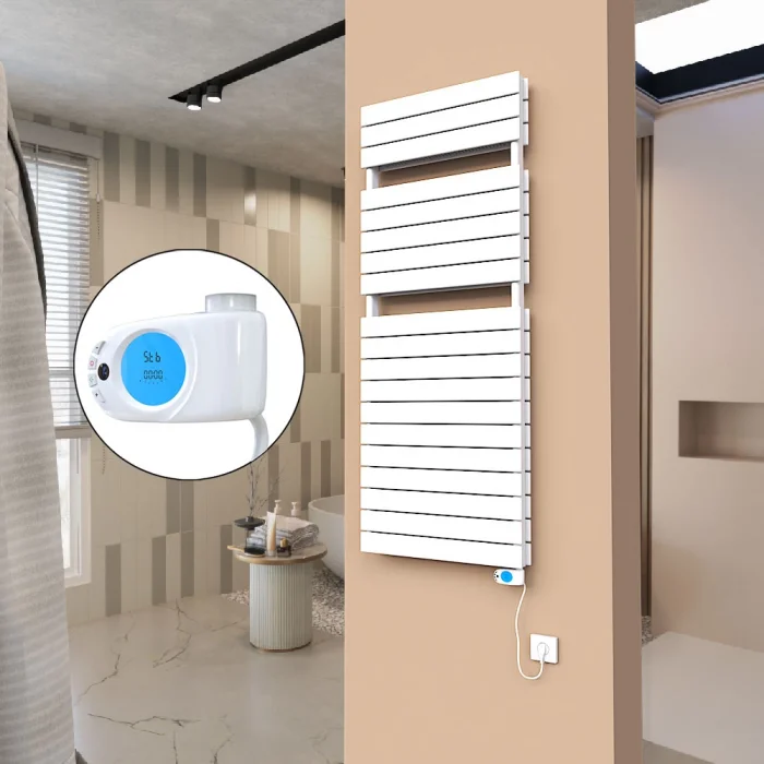 21H Elektrikli Havlupan 600x1550 Beyaz (Musa Termostat) 1500 W