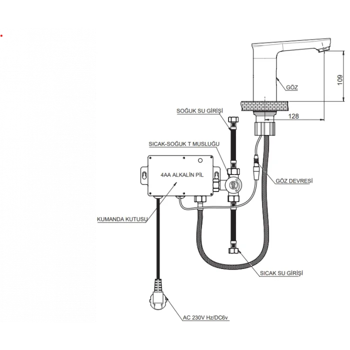 GPD FOTOSELLİ LAVABO BATARYASI FLB13
