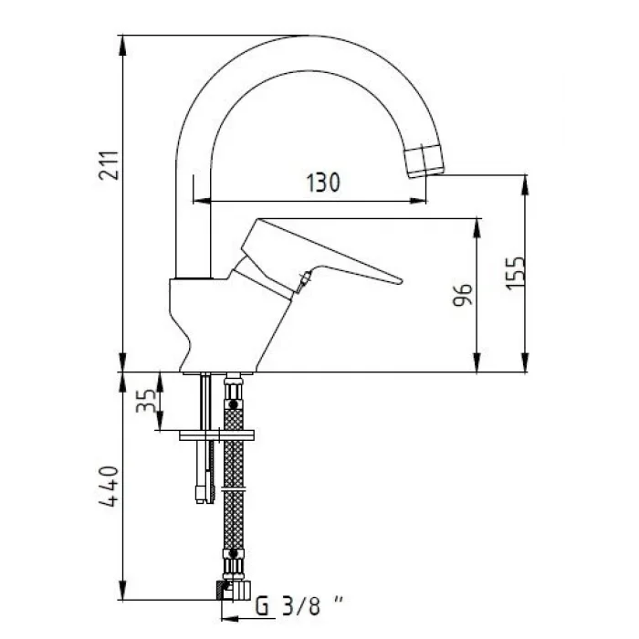 AR Fia Tek Lavabo Bataryası Kuğu 102118092