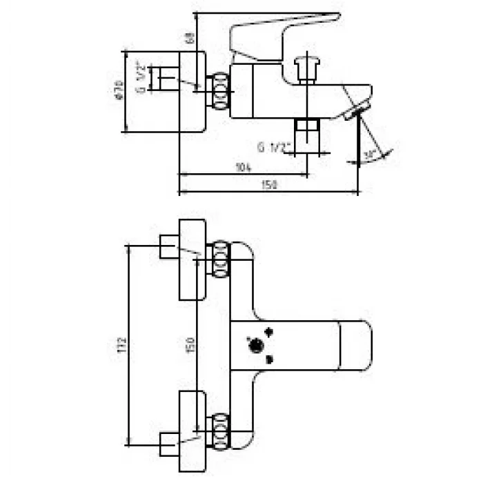 AR Lunetta Banyo Bataryası Mat Siyah 103502484