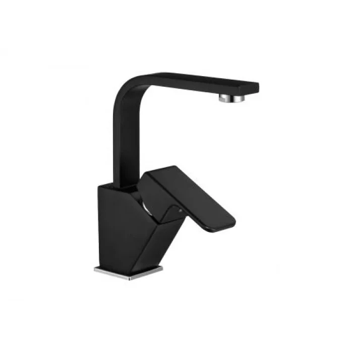 AR Lunetta Lavabo Bataryası Kuğu B.Mat Siyah