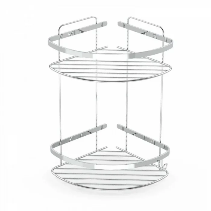 Banyomix 19*19 İkili Paslanmaz Şampuanlık Krom