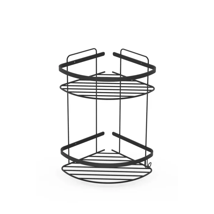 Banyomix 19*19 İkili Paslanmaz Şampuanlık Siyah