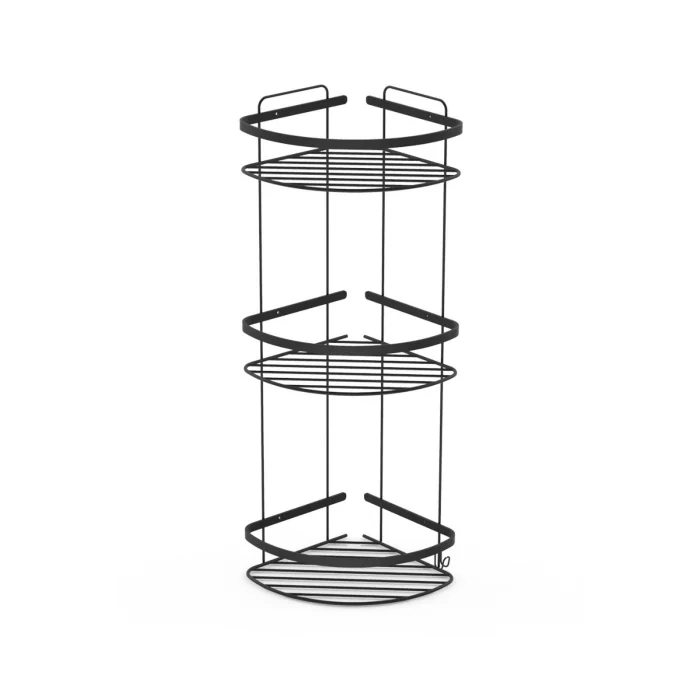 Banyomix 19*19 Üçlü Paslanmaz Şampuanlık Siyah