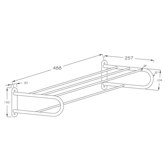 Banyomix 50 cm Raf Havluluk
