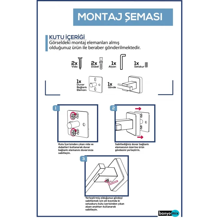 Banyomix İntegra İkili Askılık
